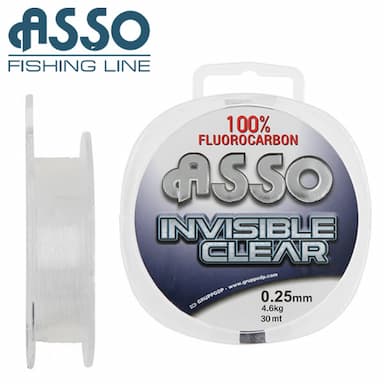 Bas de Ligne Fluorocarbone Asso Invisible Clear 30m