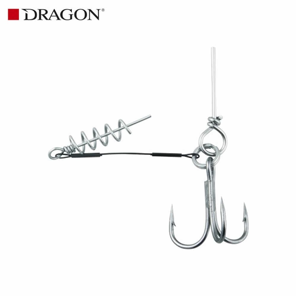 Monture Hameçon Avançon Dragon Surfstrand 1X7 25KG +1 Triple + VIS