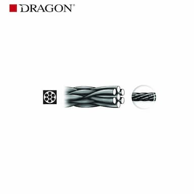 Bas de Ligne Acier Titanium Monobrin Dragon 1X1 - 40CM