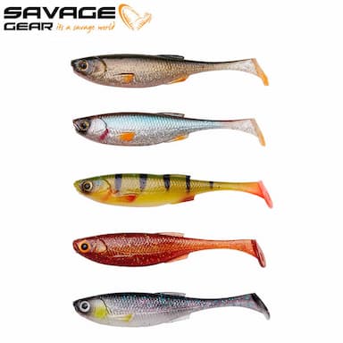 Leurre Craft Shad Savage Gear 8.8cm 4.6g Clear Water Mix (les 5)